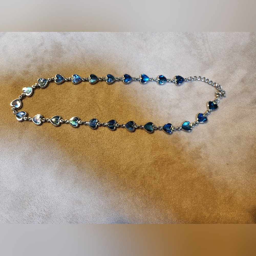 Elegant Blue Heart Necklace